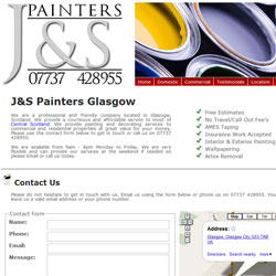 Website Designs For Painter Decorators Flyers Leaflet Designs